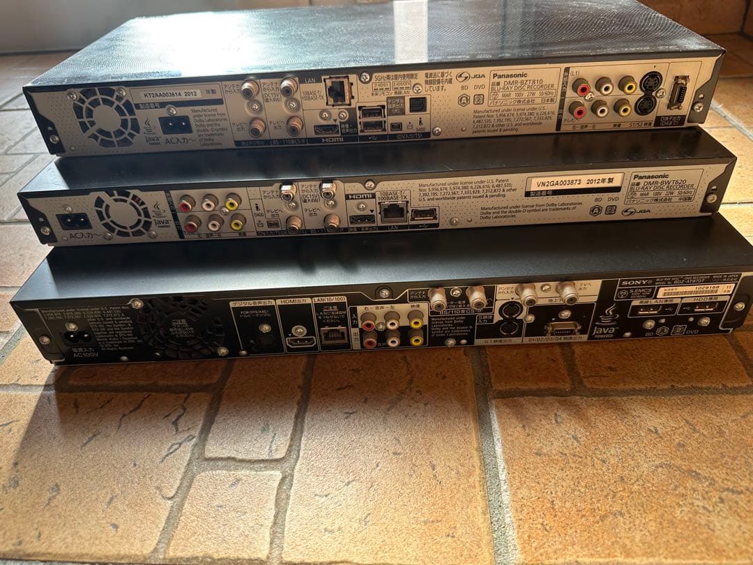 ブルーレイ/DVDレコーダーセット　　3台まとめ
