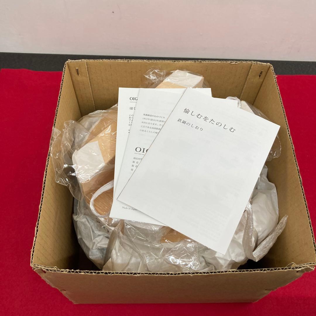 未使用 OIGEN 鉄羽釜 3合炊き 鉄鍋 南部鉄鍋　炊飯鍋 オイゲン 南部鉄器