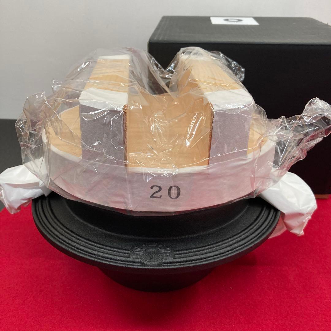 未使用 OIGEN 鉄羽釜 3合炊き 鉄鍋 南部鉄鍋　炊飯鍋 オイゲン 南部鉄器