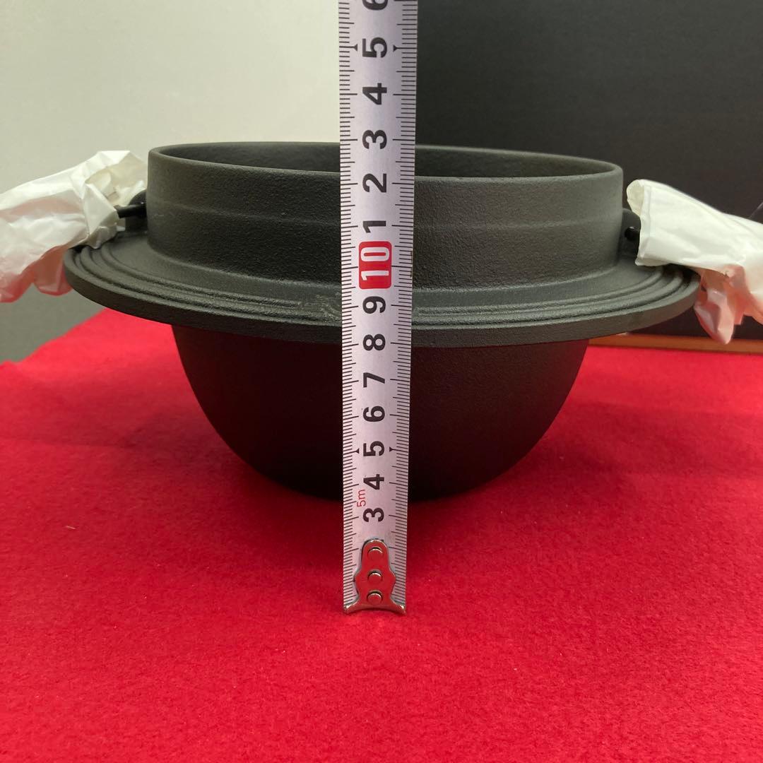 未使用 OIGEN 鉄羽釜 3合炊き 鉄鍋 南部鉄鍋　炊飯鍋 オイゲン 南部鉄器