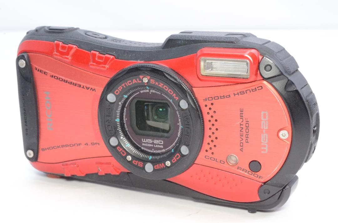 リコー RICOH WG-20 レッド コンパクトデジタルカメラ 防水