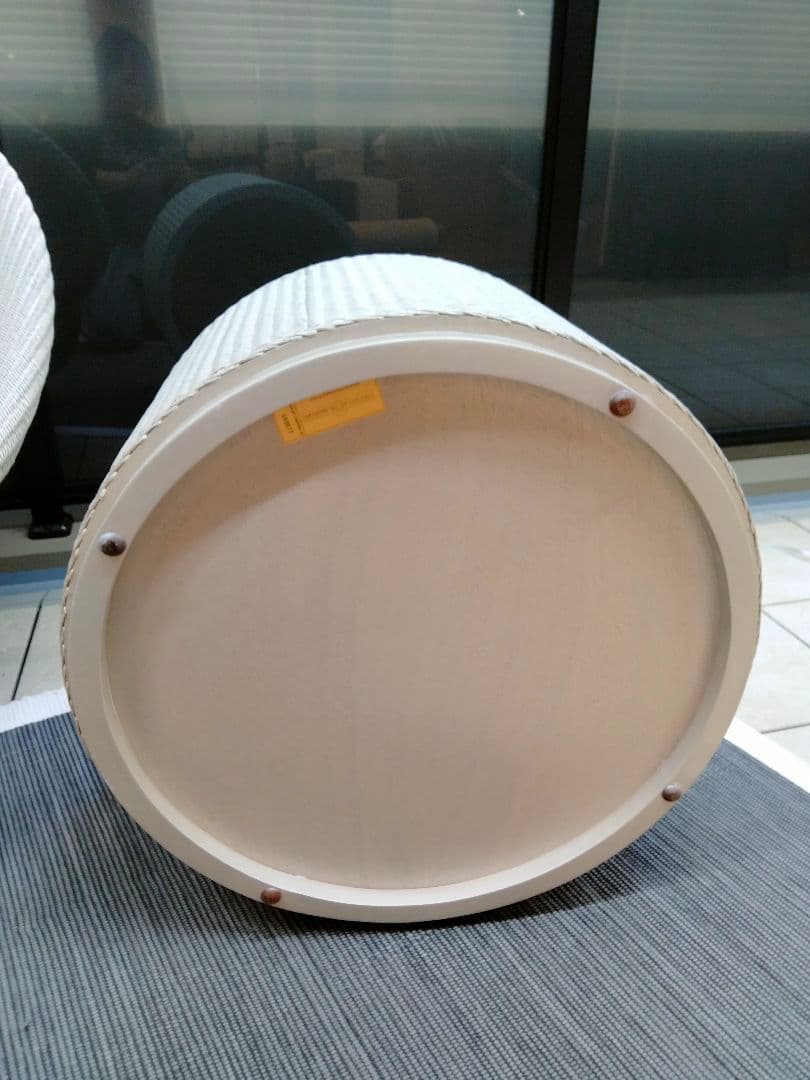 ヴィンセントシェパード◆丸テーブル◆収納◆木製天板◆日焼け有