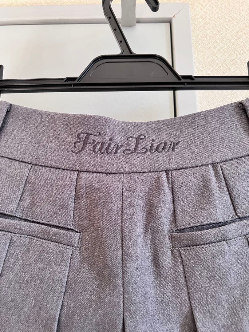 Fair Liar ゴルフ プリーツ スカート S 美品 グレー