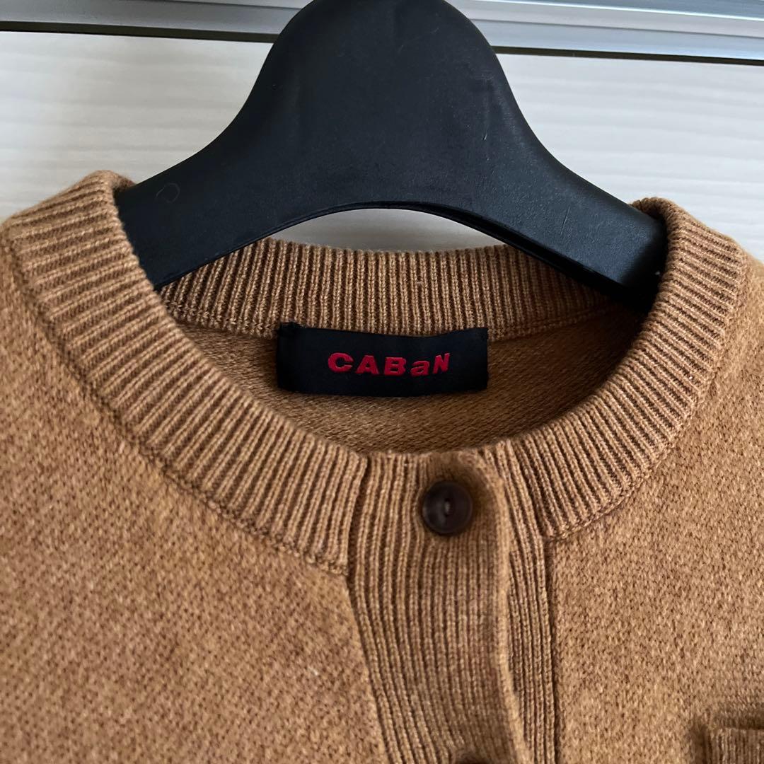 caban ウールカシミヤ クルーカーディガン