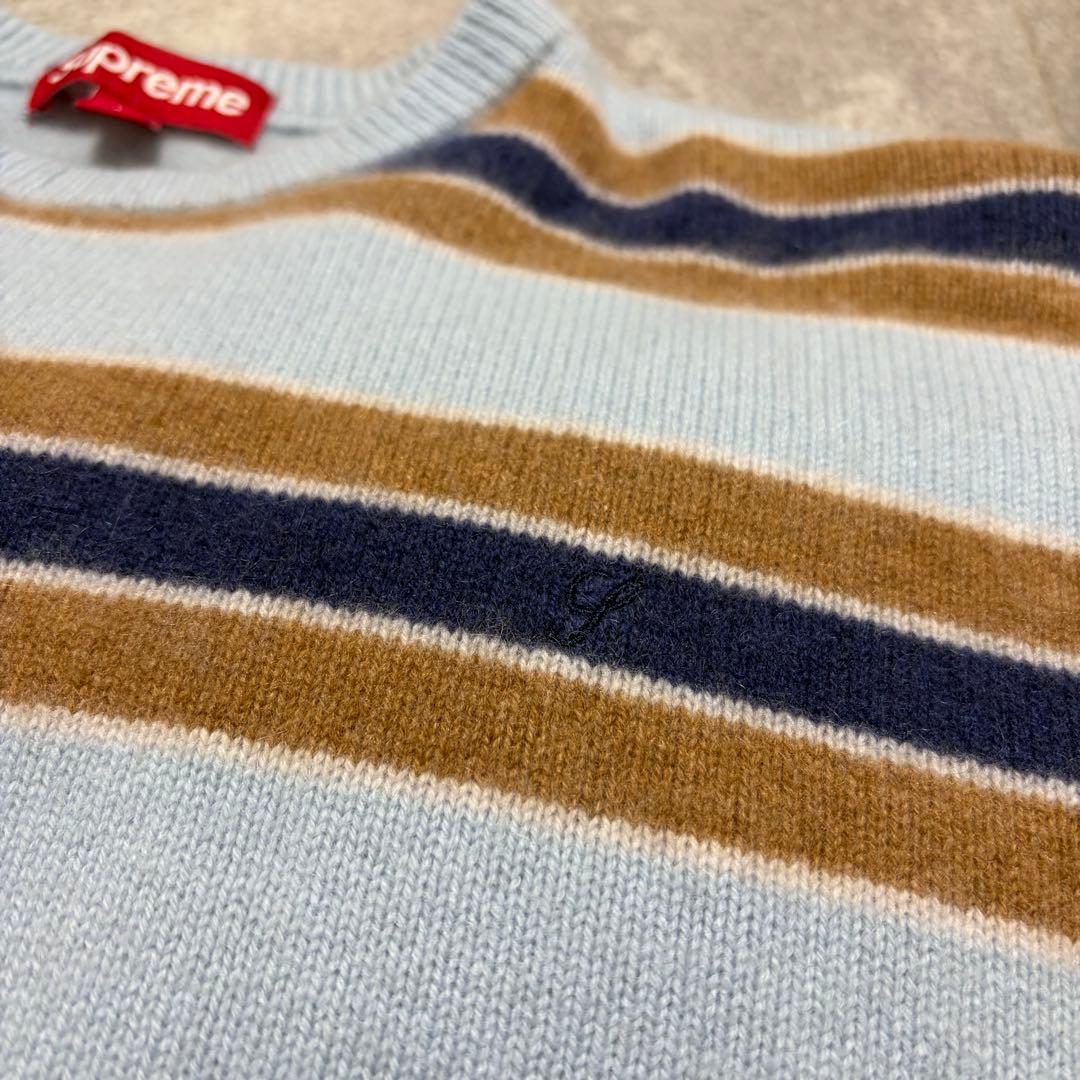 トップス 24AW Supreme Cashmere Sweater BlueStripe