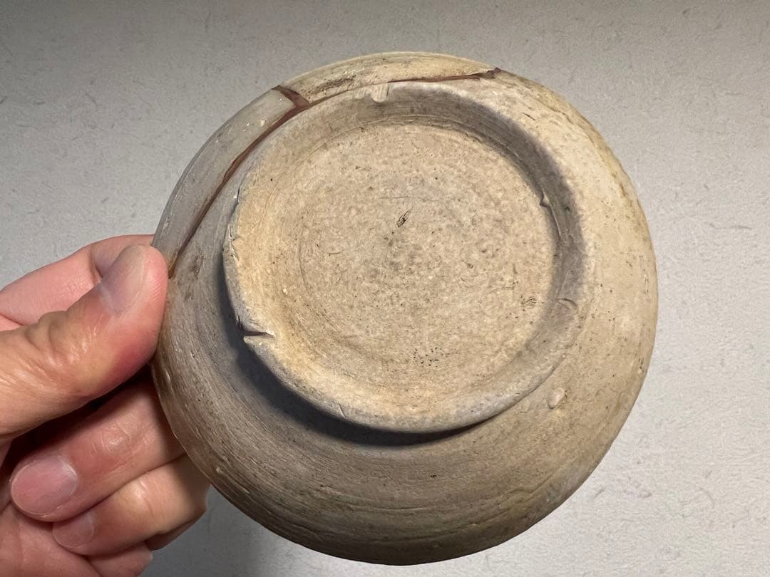 平安時代 猿投 美濃白瓷 小碗 呼継 陶片 窯跡 発掘 出土 骨董 古美術