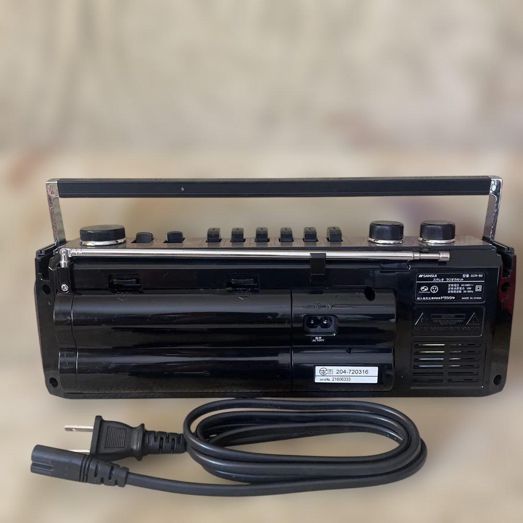 SANSUI Bluetooth 搭載 カセットテープ プレイヤー SCR-B2