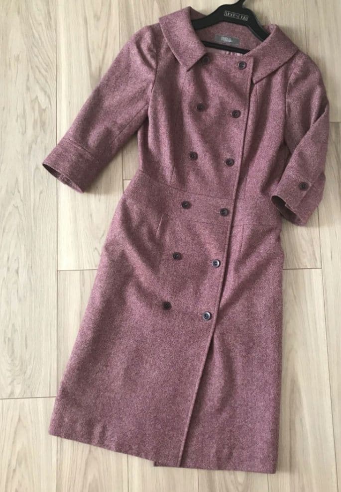 FRANCO FERRARO 7分丈 ワンピース ワインレッド サイズ1 S