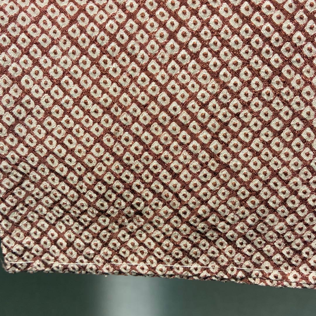 D179訪問着　総絞り総刺繍　汕頭・蘇州　正絹着物　袷　しつけ糸付き未使用極美品