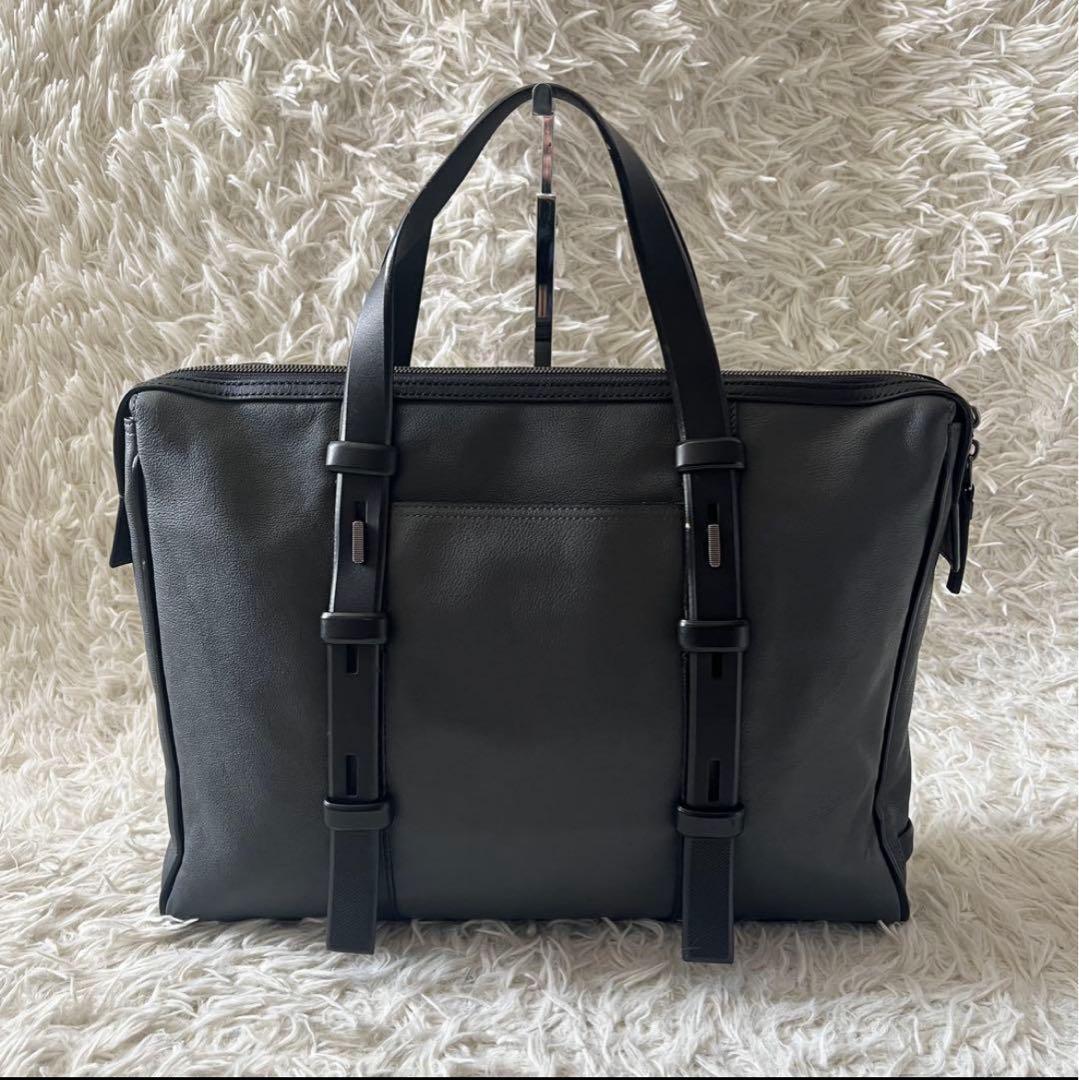 TUMI ビジネスバッグ ブラック レザー