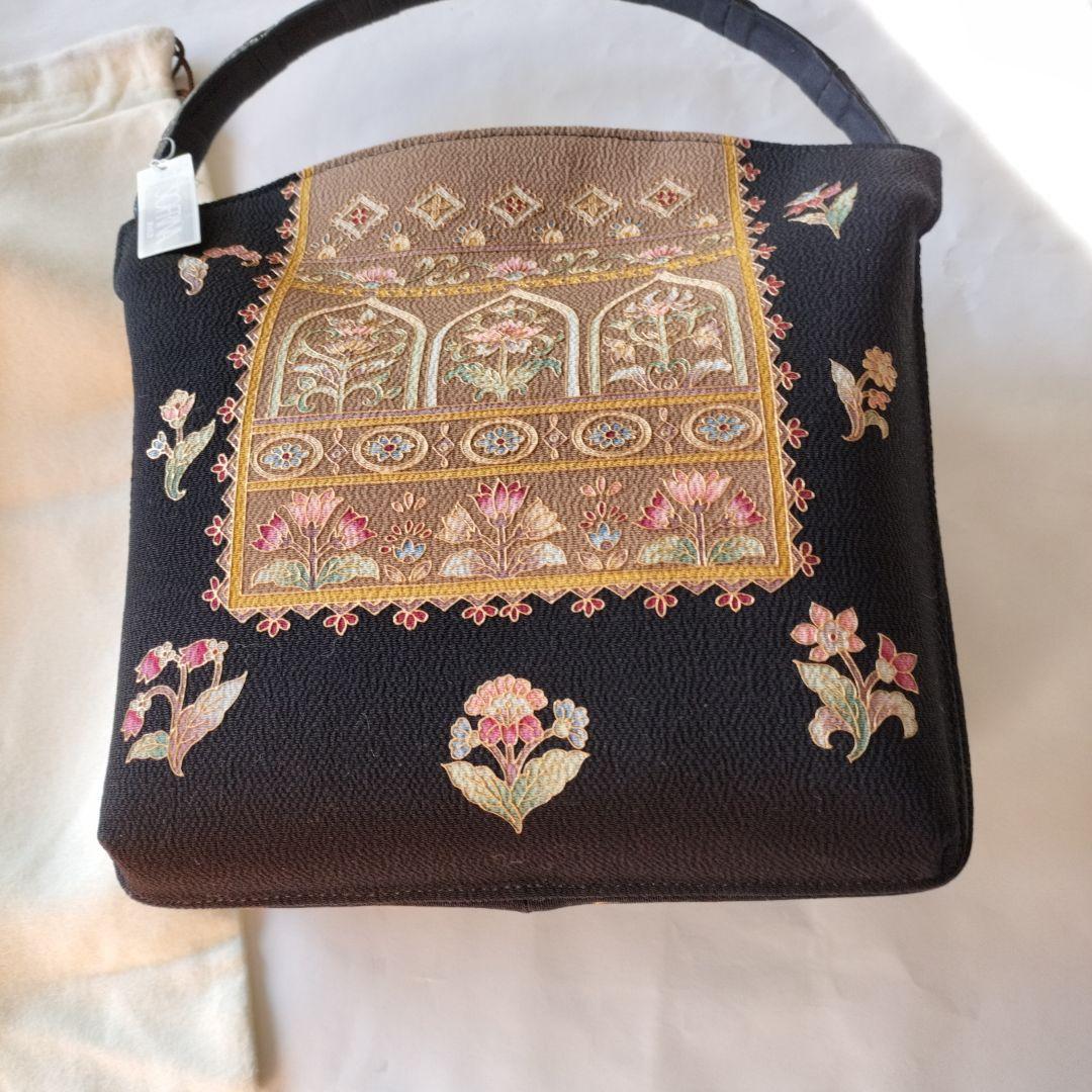 新品　和装バッグ 岡重バッグ OKAJIMAバッグ 黒 収納袋付き