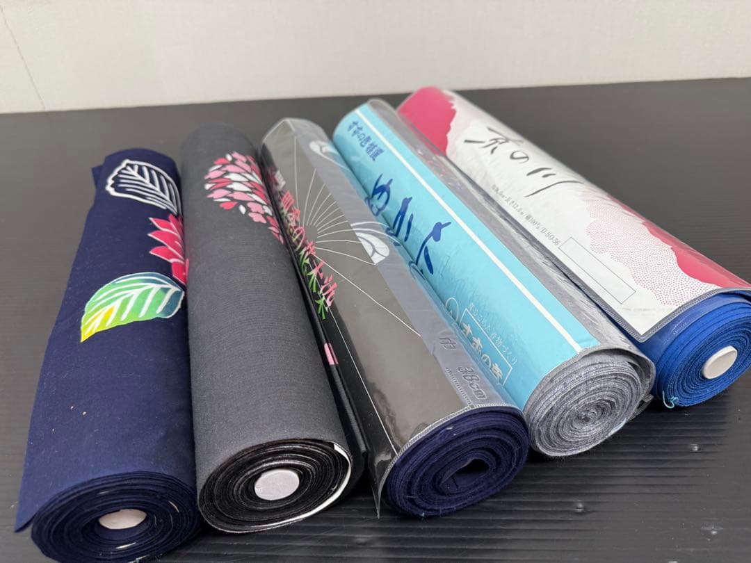 246)浴衣　反物　5点セット　綿100% 着尺