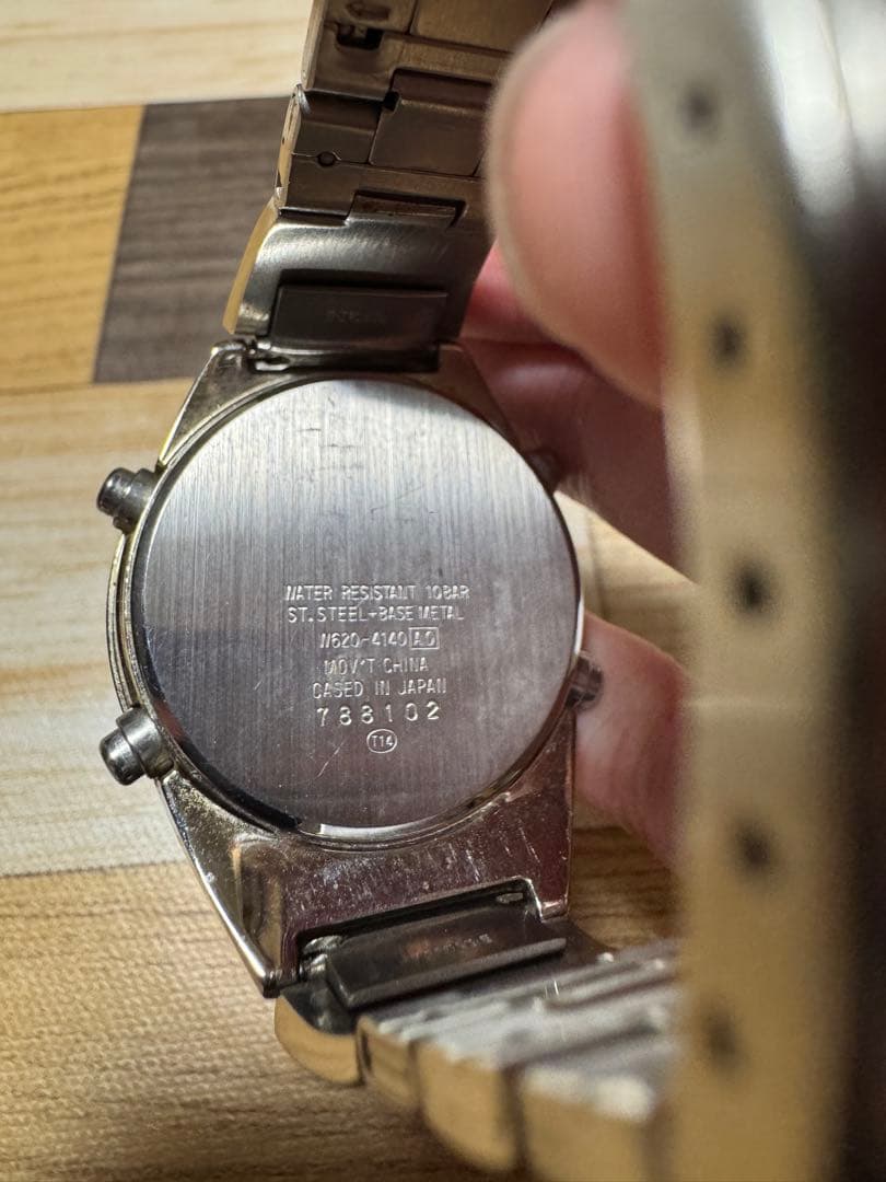 【液晶良好】　ALBA SPOON　INGOT　W620-4140 シルバー