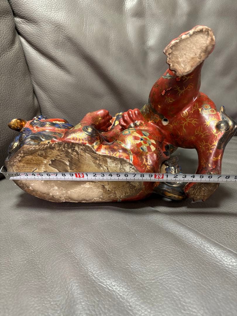 獅子　絡み獅子 戯れ獅子　置物