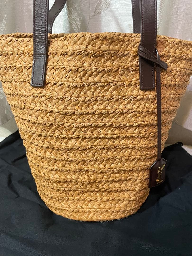 SAINT LAURENT ストロー かごバッグ