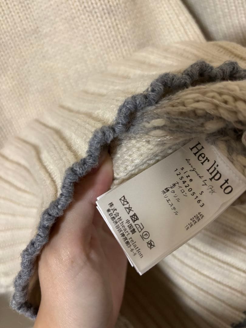 ワンピース Heart Fair Isle Knit Mini Dress herlipto