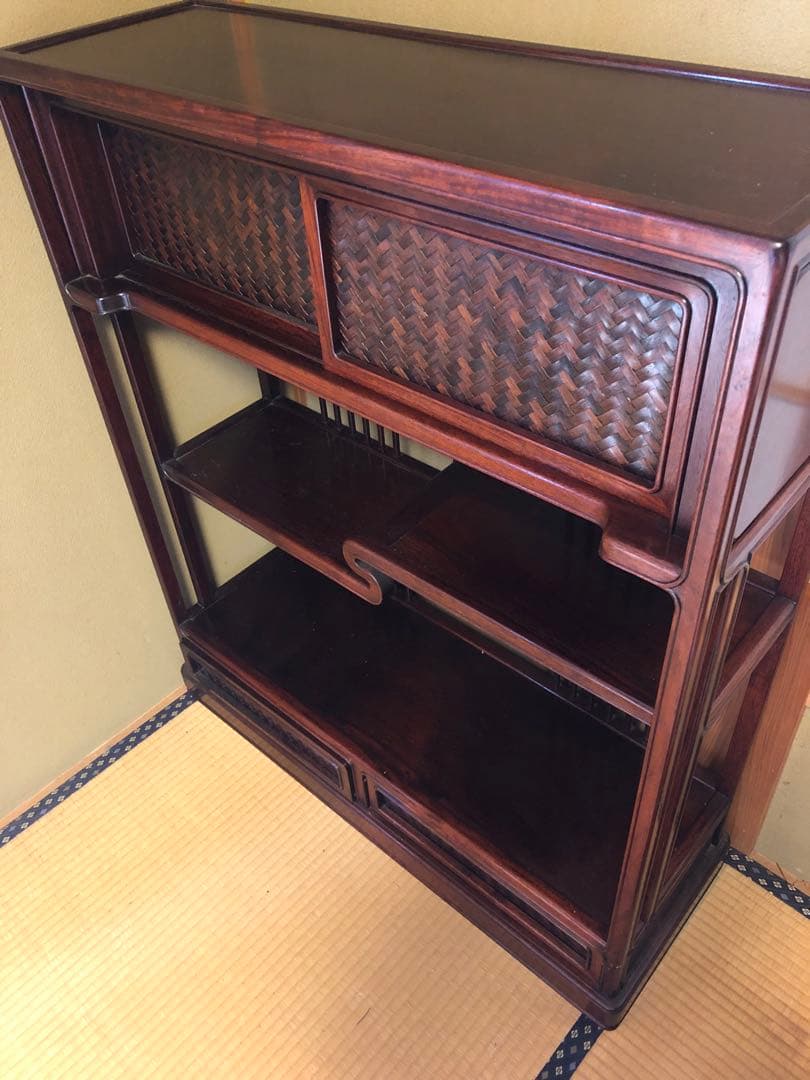 ★送料込み★ 飾り棚 シェルフ 収納 工芸品 和製家具 レトロ