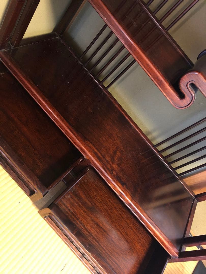 ★送料込み★ 飾り棚 シェルフ 収納 工芸品 和製家具 レトロ