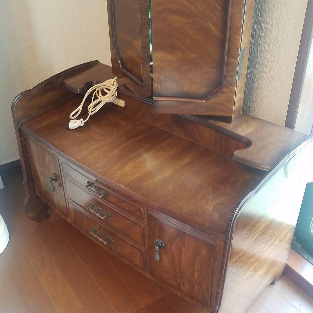 処分します　値下げ　三面鏡　ドレッサー　ミラー昭和レトロアンティークヴィンテージ