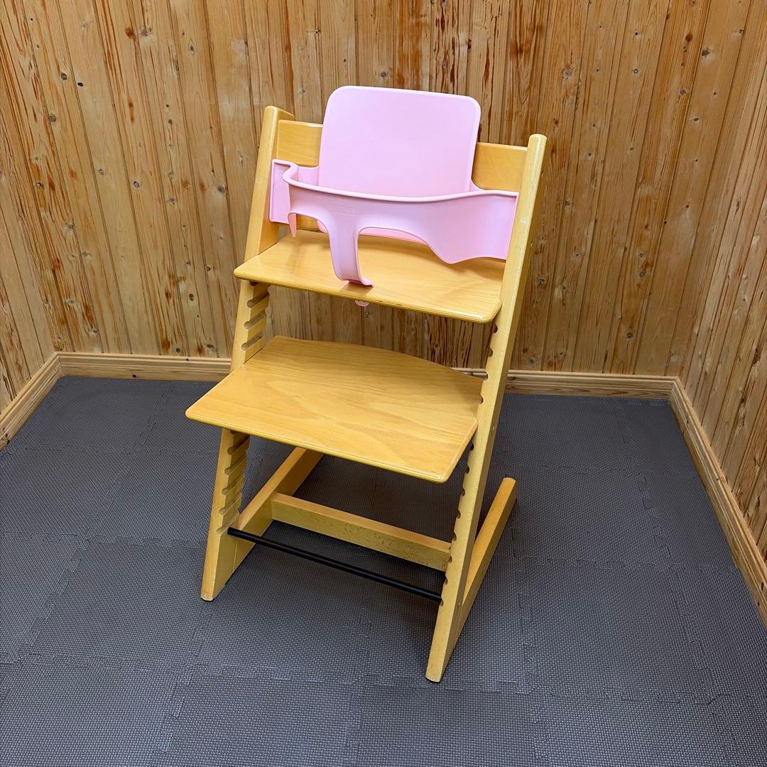 ストッケ トリップ トラップ ベビーチェア ベビーセット ナチュラル S/N3