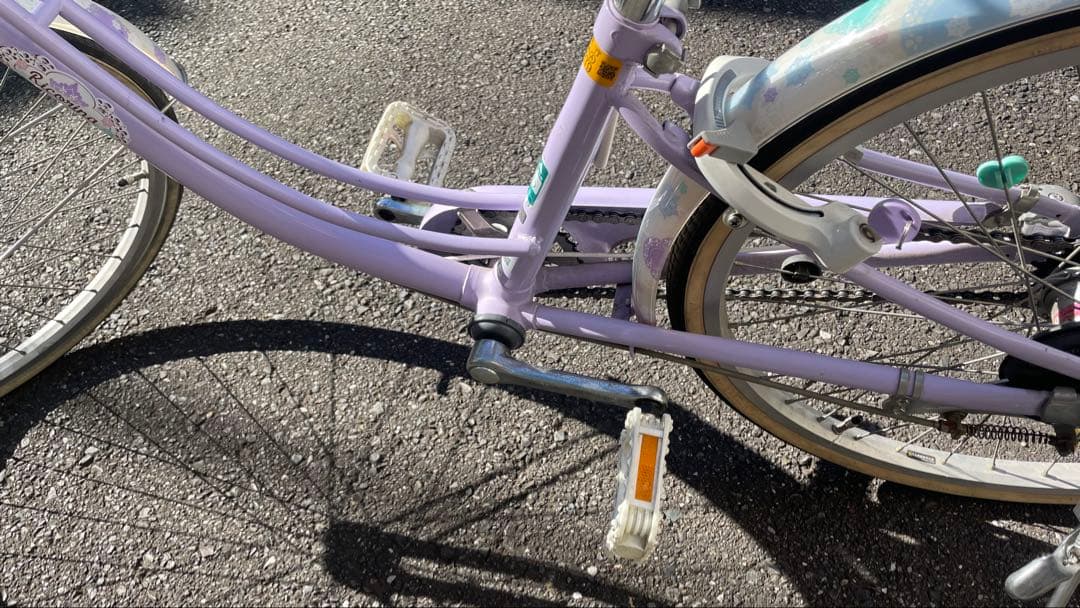 【くくる】子供用自転車 ラベンダー色