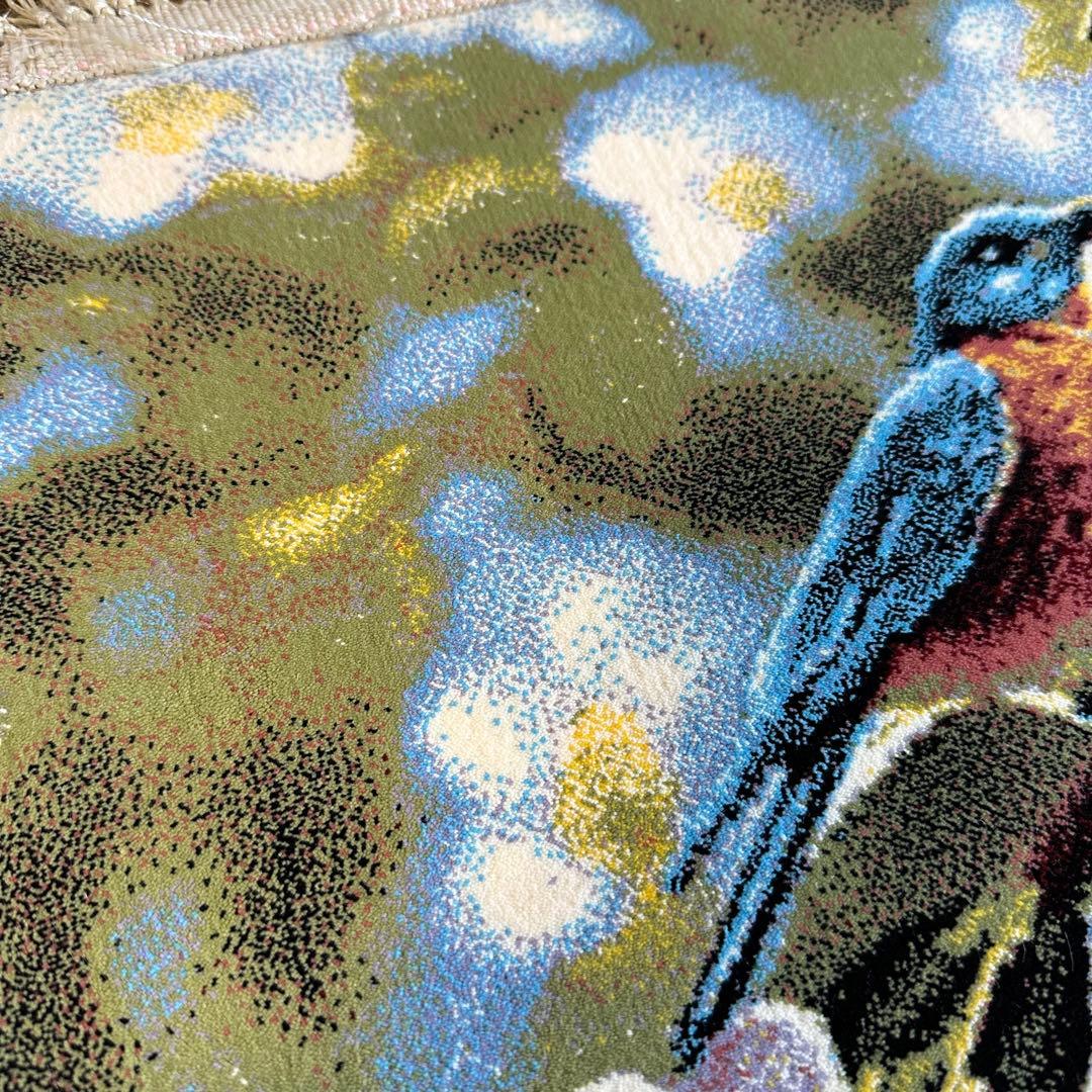 【新品未使用】絵画風絨毯　カーペット　玄関用　自然　玄関　廊下　絵画　イラン