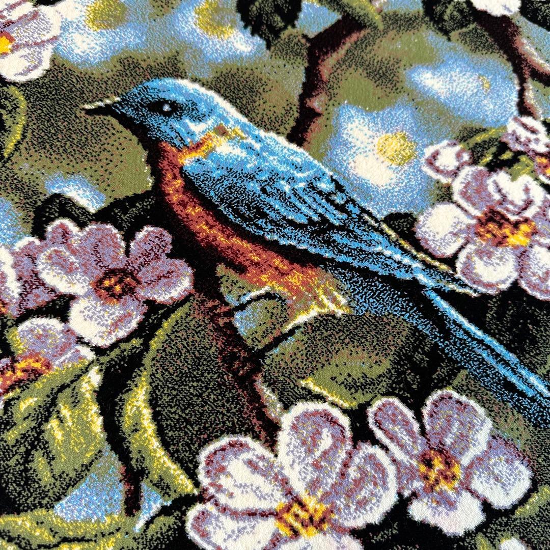 【新品未使用】絵画風絨毯　カーペット　玄関用　自然　玄関　廊下　絵画　イラン