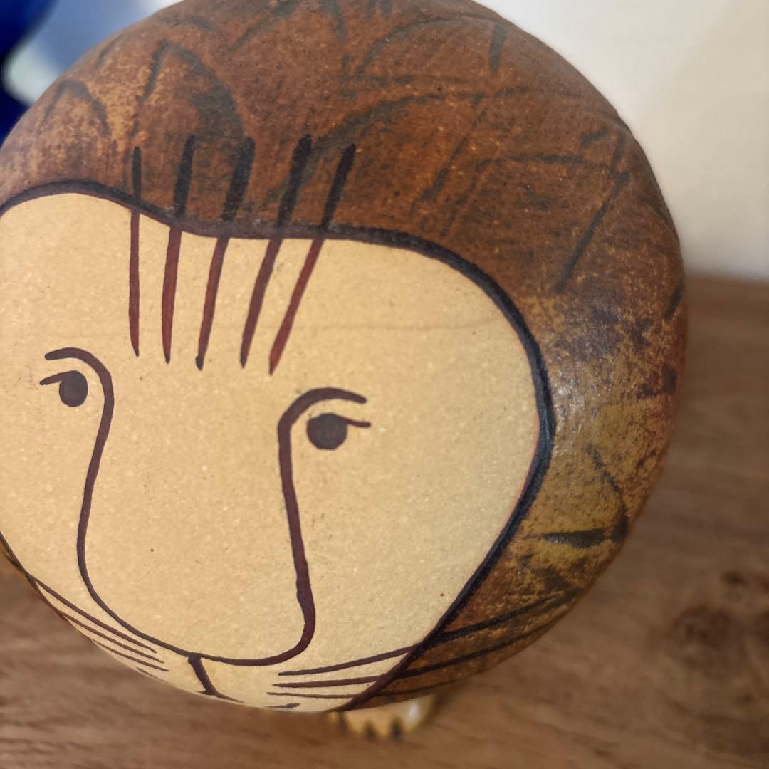 リサラーソン ライオンの陶器置物