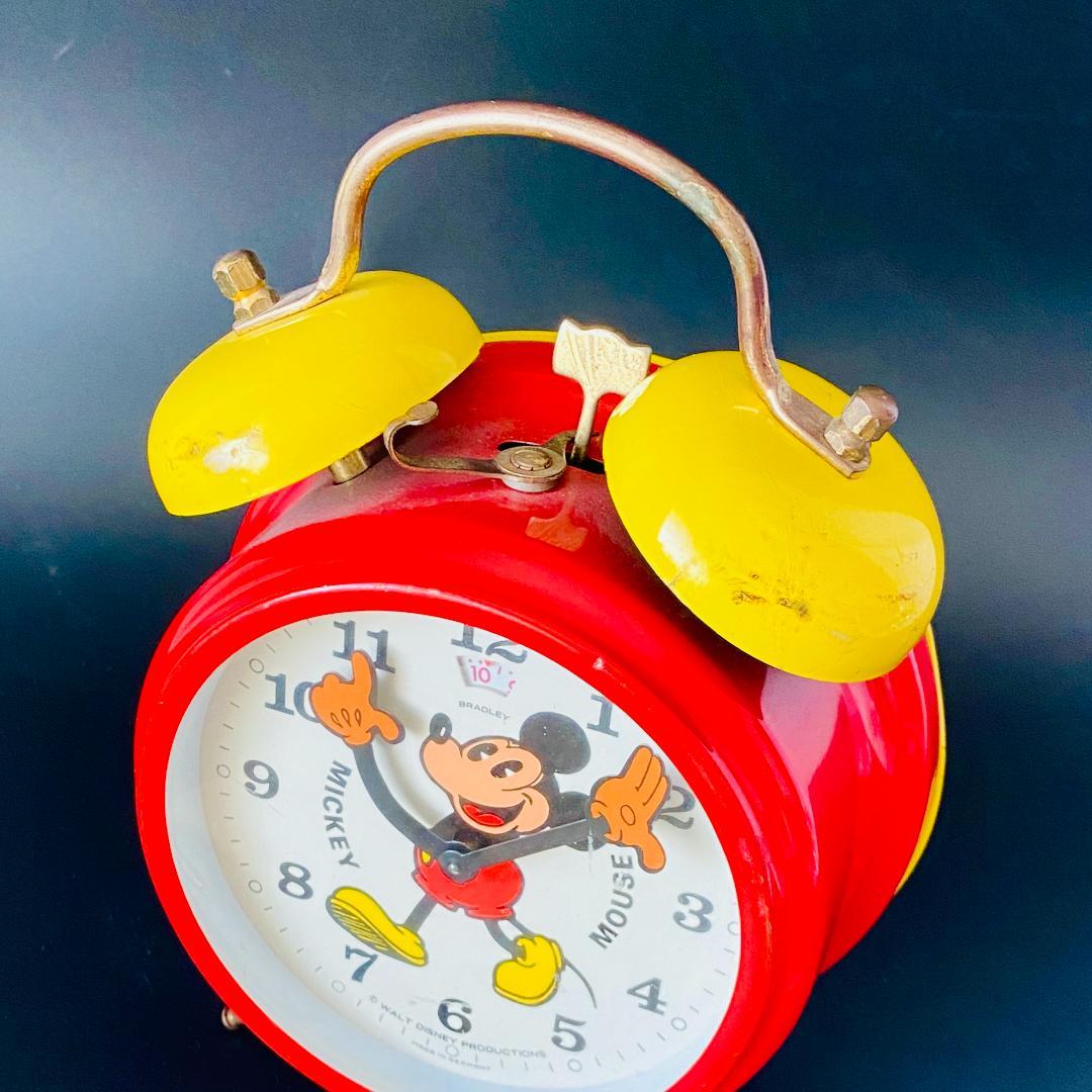 要OH/ブラッドレイ/BRADLEY【パイアイ ミッキーマウス】手巻き/置き時計