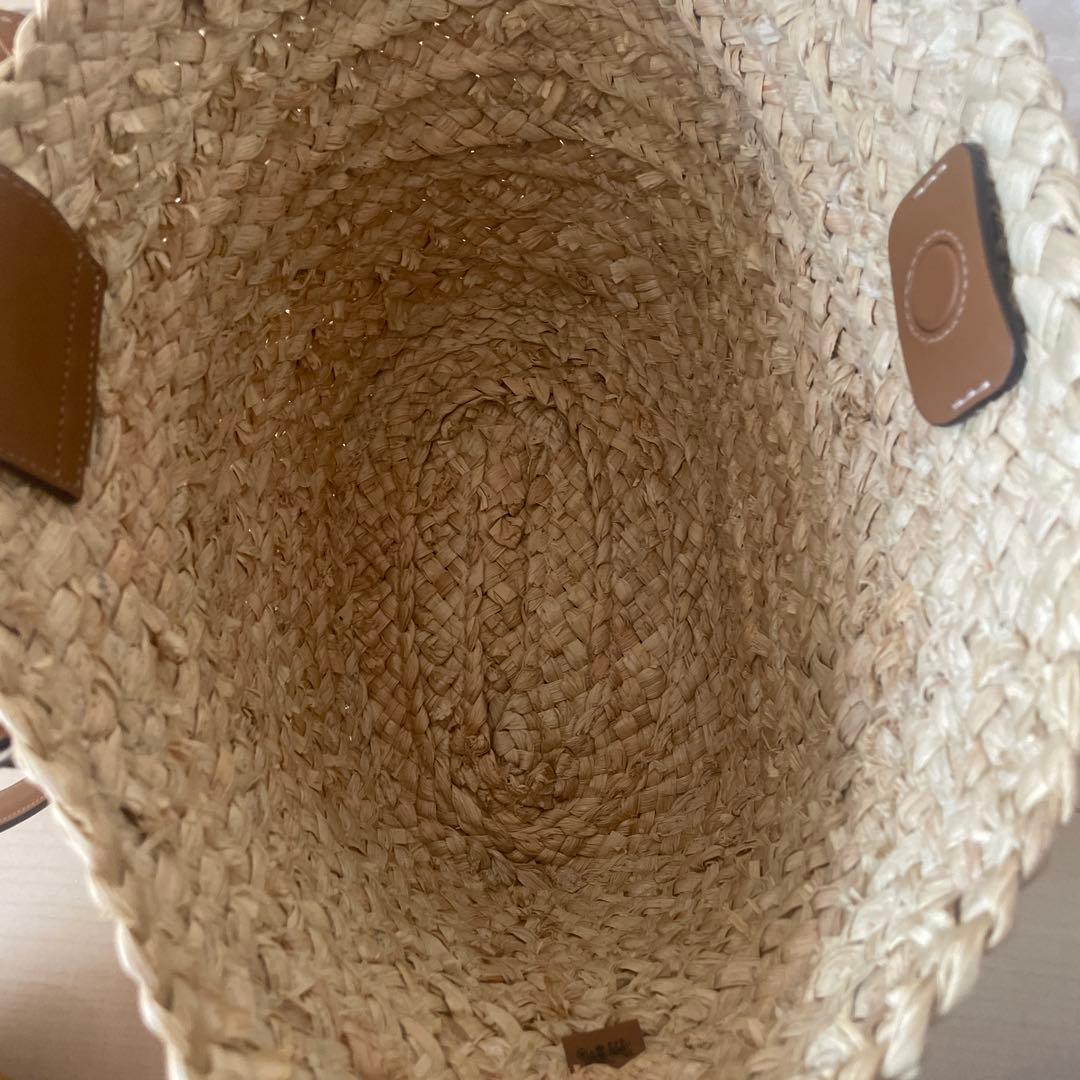 COACH かごバッグ ベージュ　ラージストロートートバック