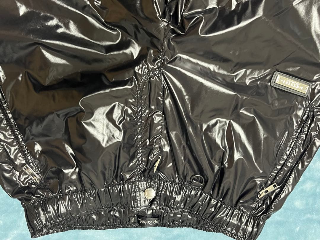 TOP REBEL ブラック ウインドブレーカー　防寒用