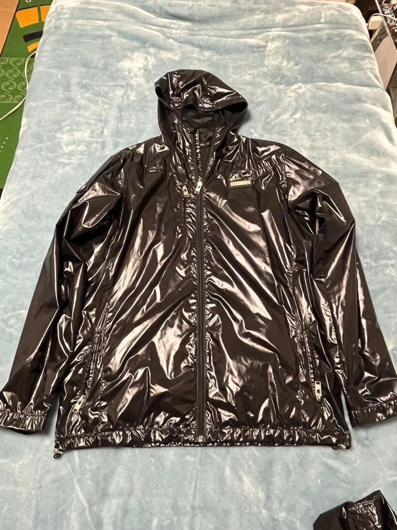 TOP REBEL ブラック ウインドブレーカー　防寒用