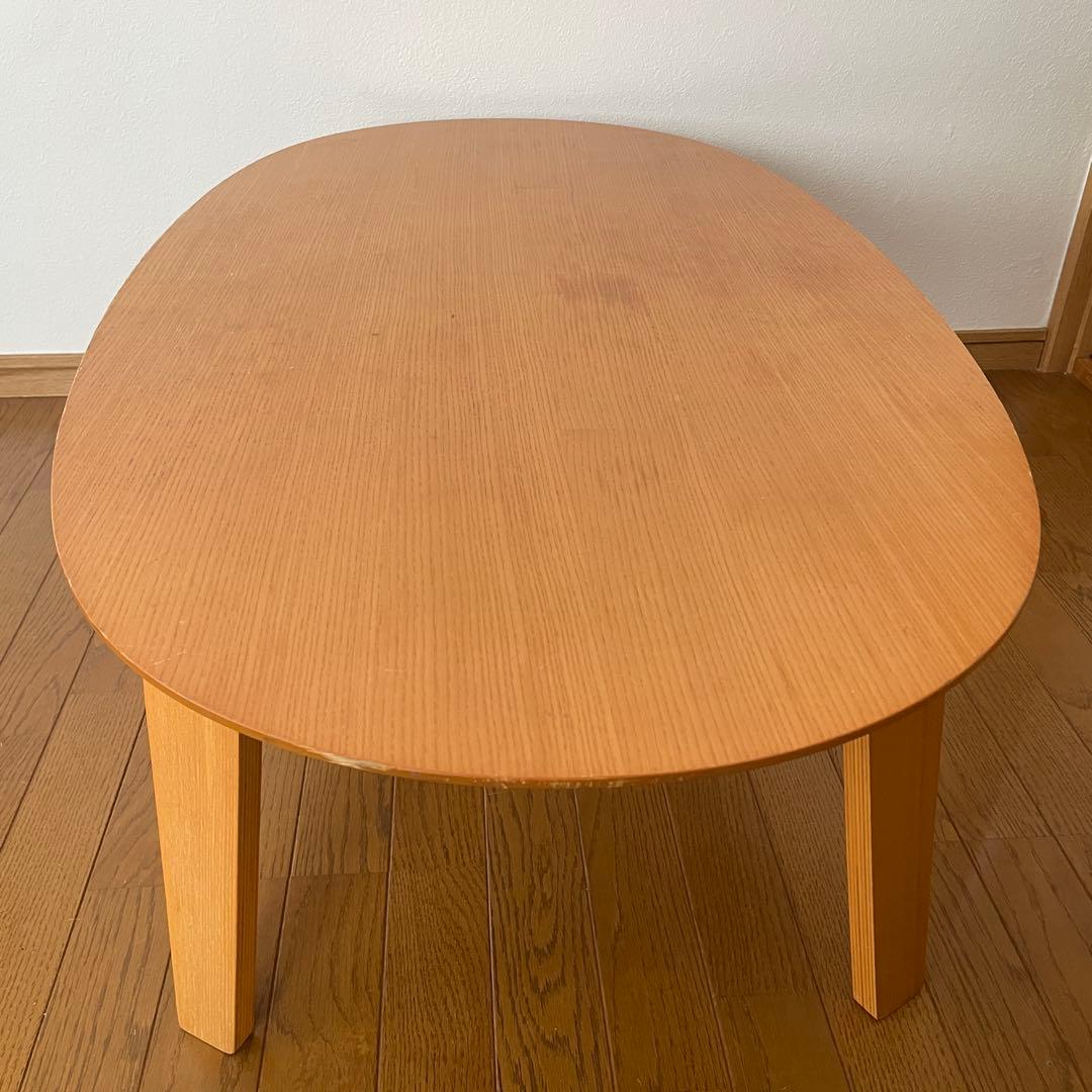 ＊廃盤品＊無印良品　楕円　こたつ　テーブル　タモ材　MJ-KSS1100/N