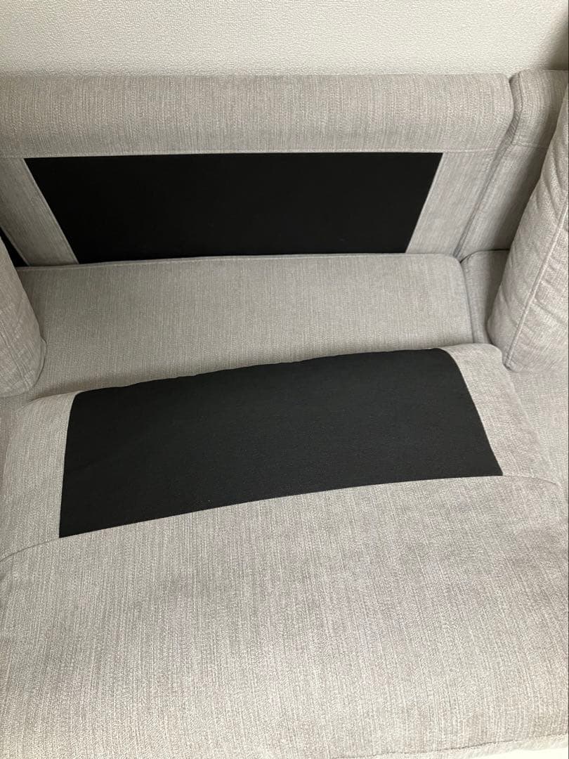 ニトリ 布張りカウチソファーベット(ノアーク2 GY)