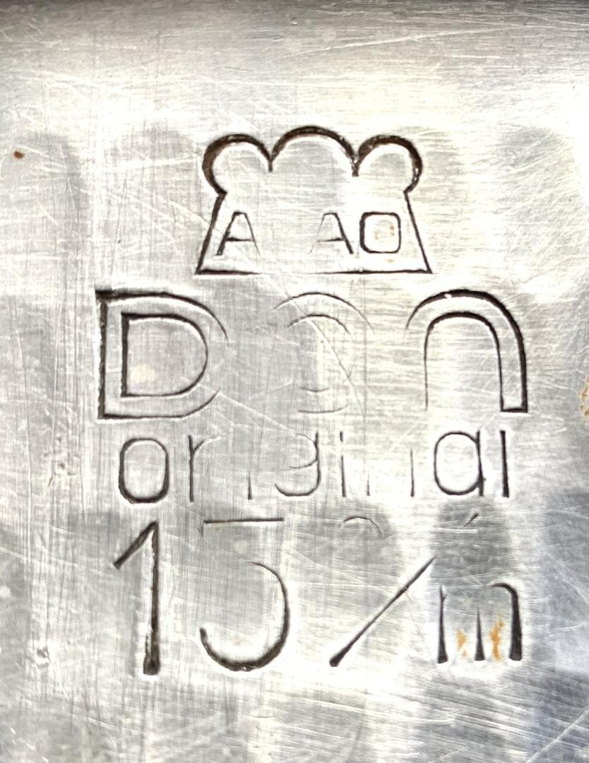 アカオアルミ DON 片手浅型鍋 4点 直径24・21・18・15㎝ 蓋付き ➁