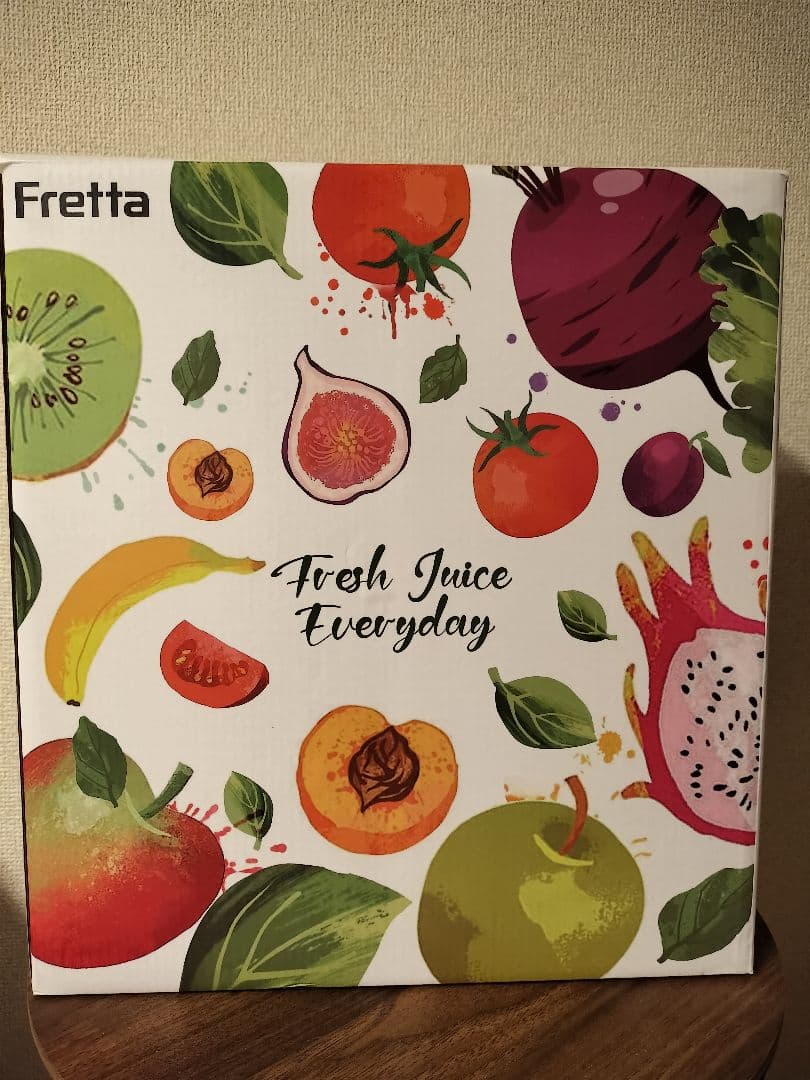 Fretta スロージューサー 10.8cm広い投入口 1L大容量