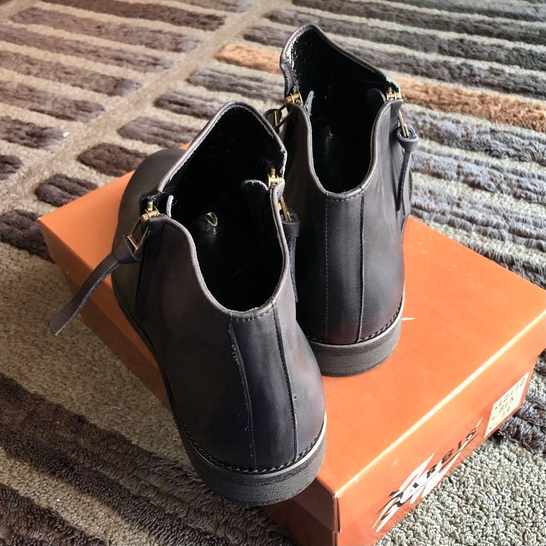 【週末限定値下】【新品未使用品】ARGISアルジス サイドジップブーツ本革41