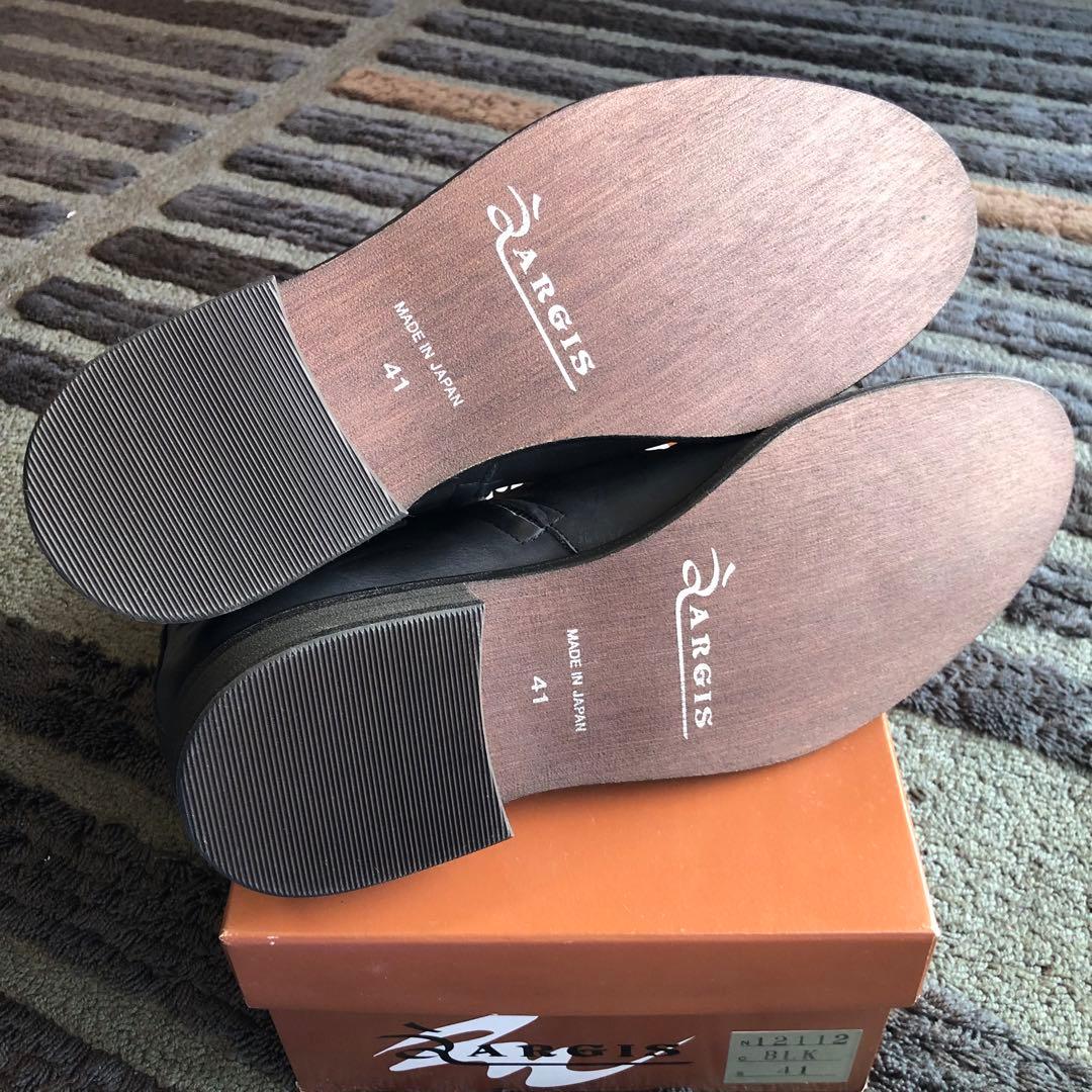 【週末限定値下】【新品未使用品】ARGISアルジス サイドジップブーツ本革41