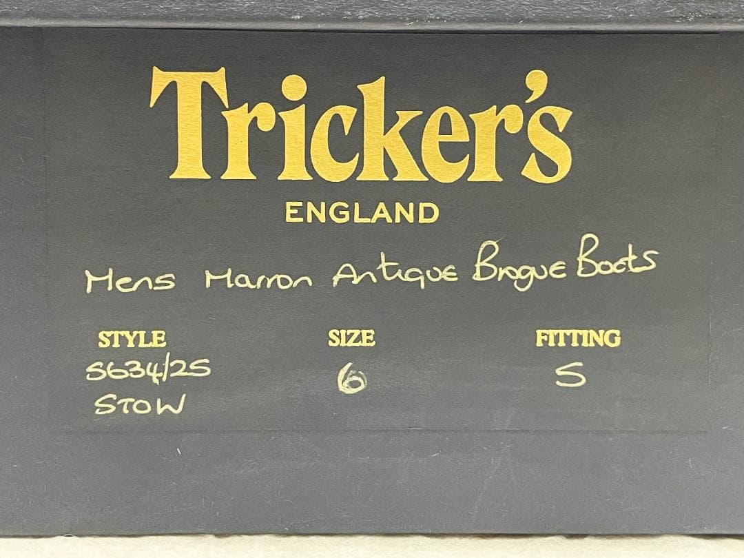 アッキーTricker's Stow マロン UK6-5 ダイナイト