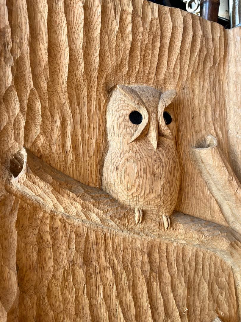 アイヌ木彫り壁掛け、アイヌ彫刻壁画 アイヌ特大壁掛.アイヌ木彫り衝立 103cm