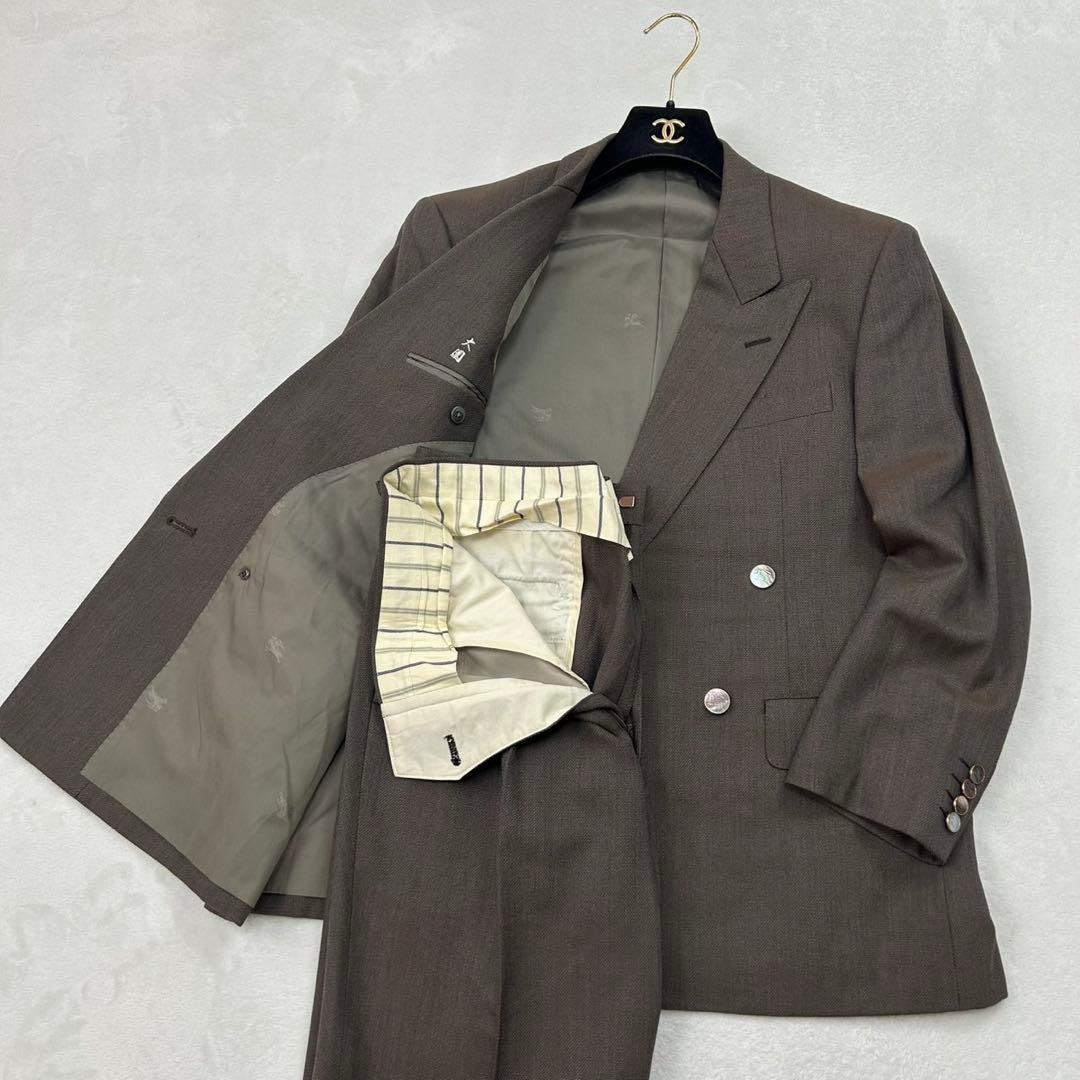 G99 美品 M バーバリー プレステージコレクション スーツ上下 メンズ
