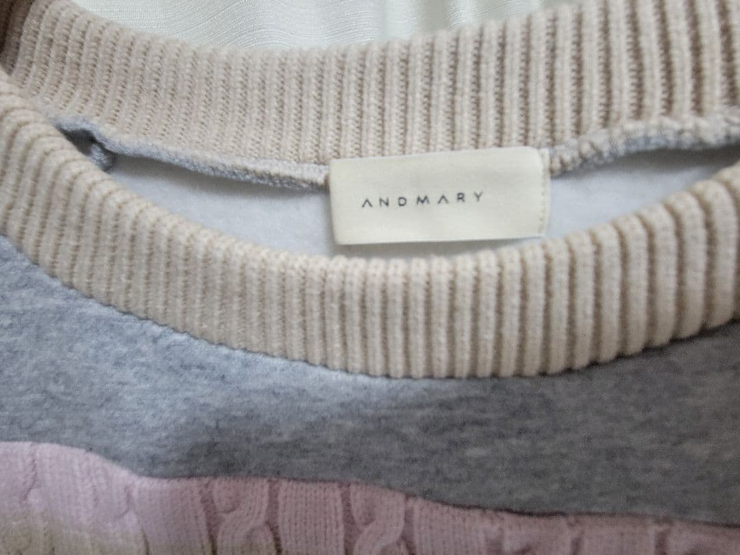 トップス ANDMARY / Logo loose sweat