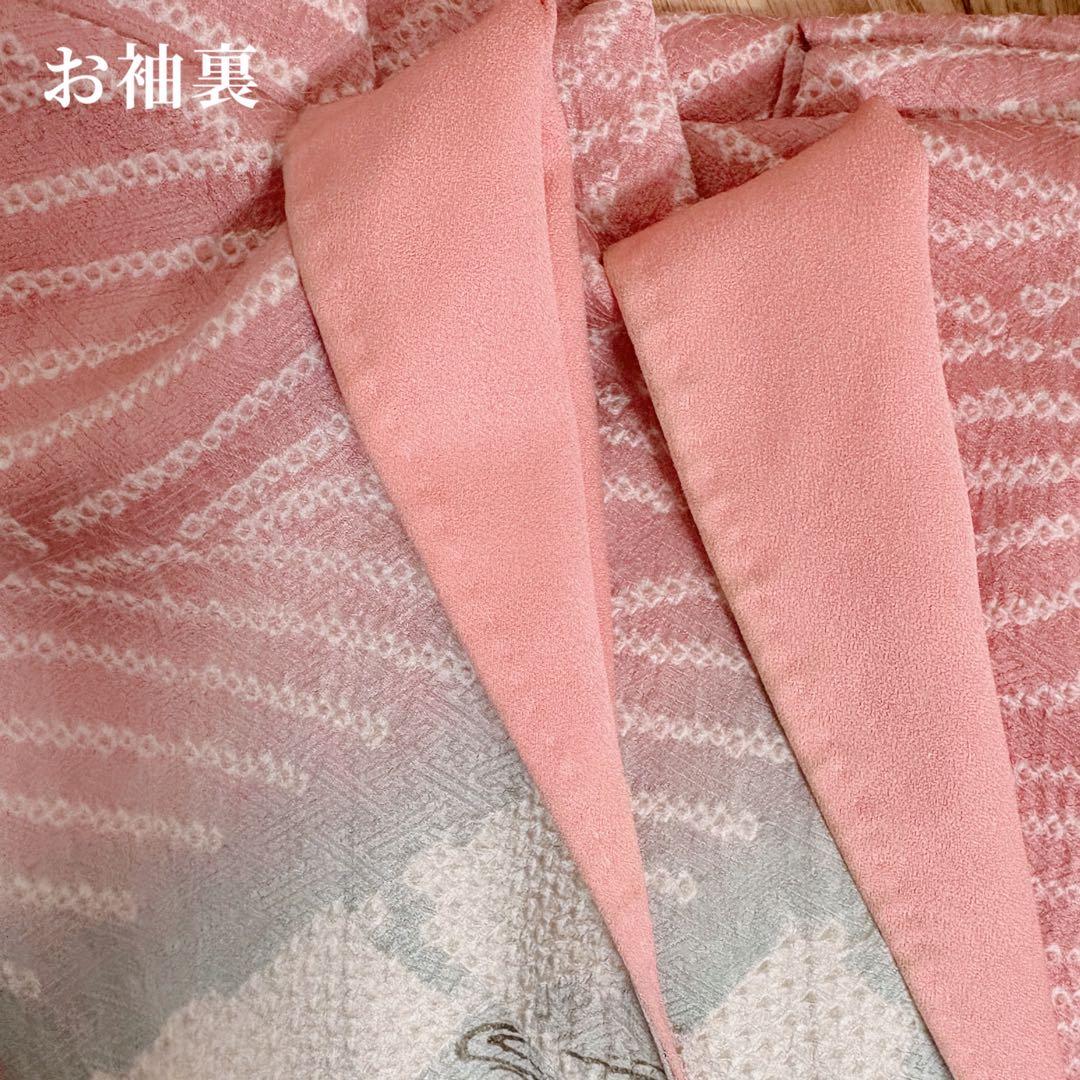 訪問着　フルセット　裄68 絞り　卒業式　入学式　礼装　袋帯 S M