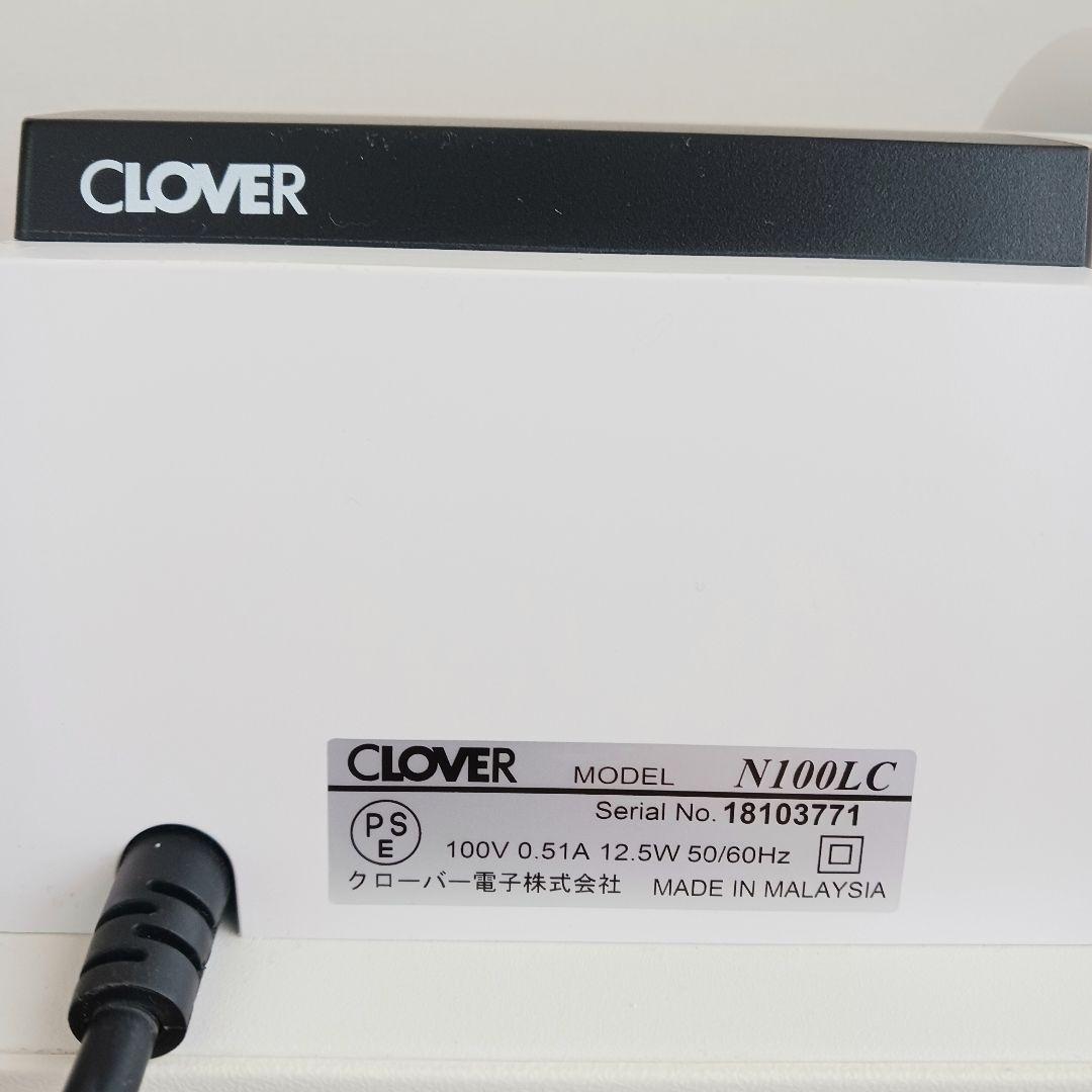 【極美品】CLOVER 電子レジスター N100LC レシートロール紙19ケ付き