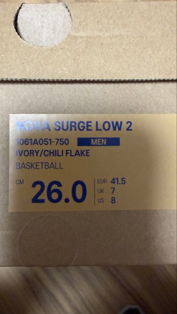 シューズ(男性用) asics NOVA SURGE LOW 2 26cm