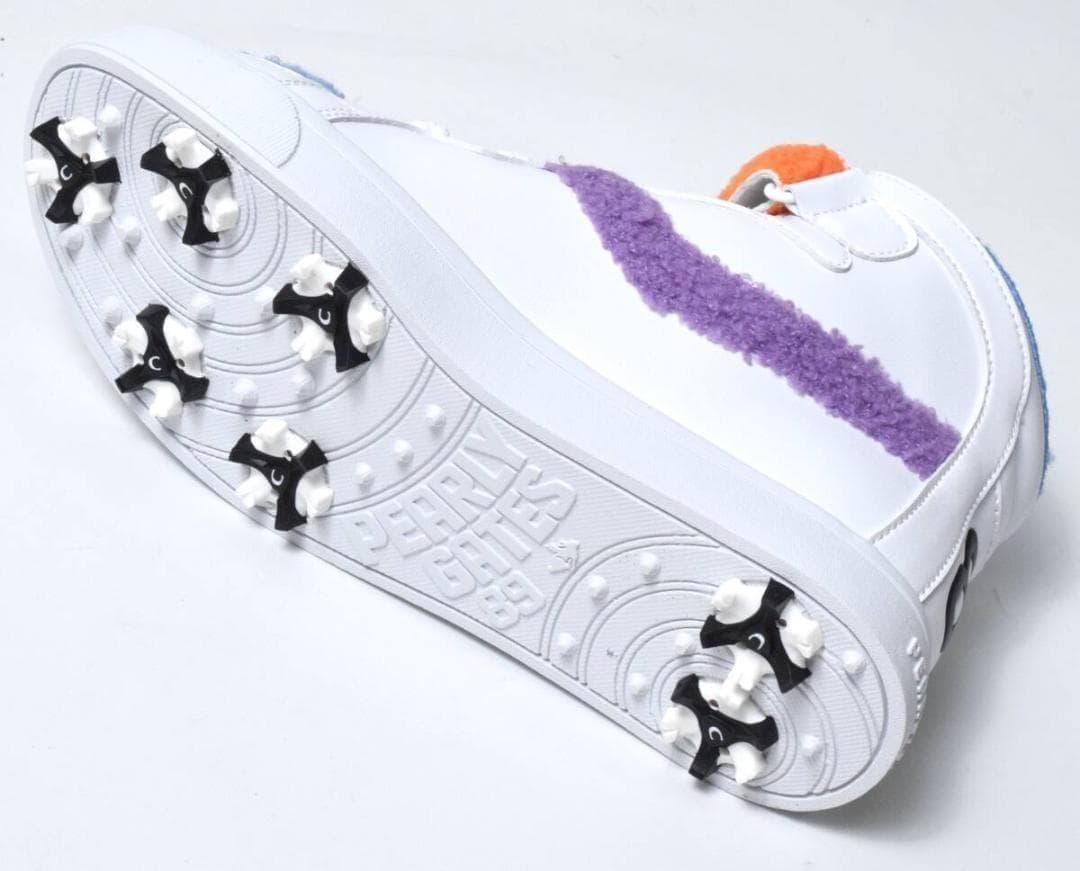 未使用4.1万 パーリーゲイツ ミドルカット ボア ゴルフシューズ 24cm