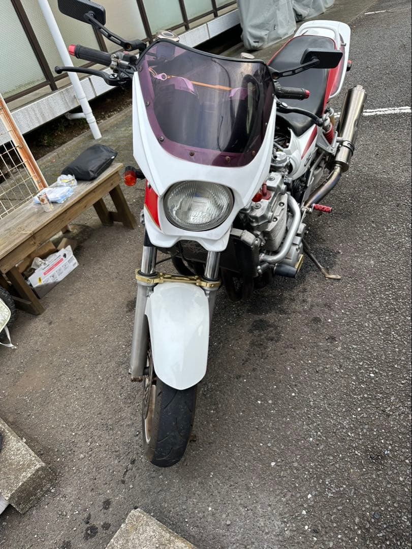 t*様 CB1300SF アールズギア ワイバン チタン2本出しマフラー フルエ