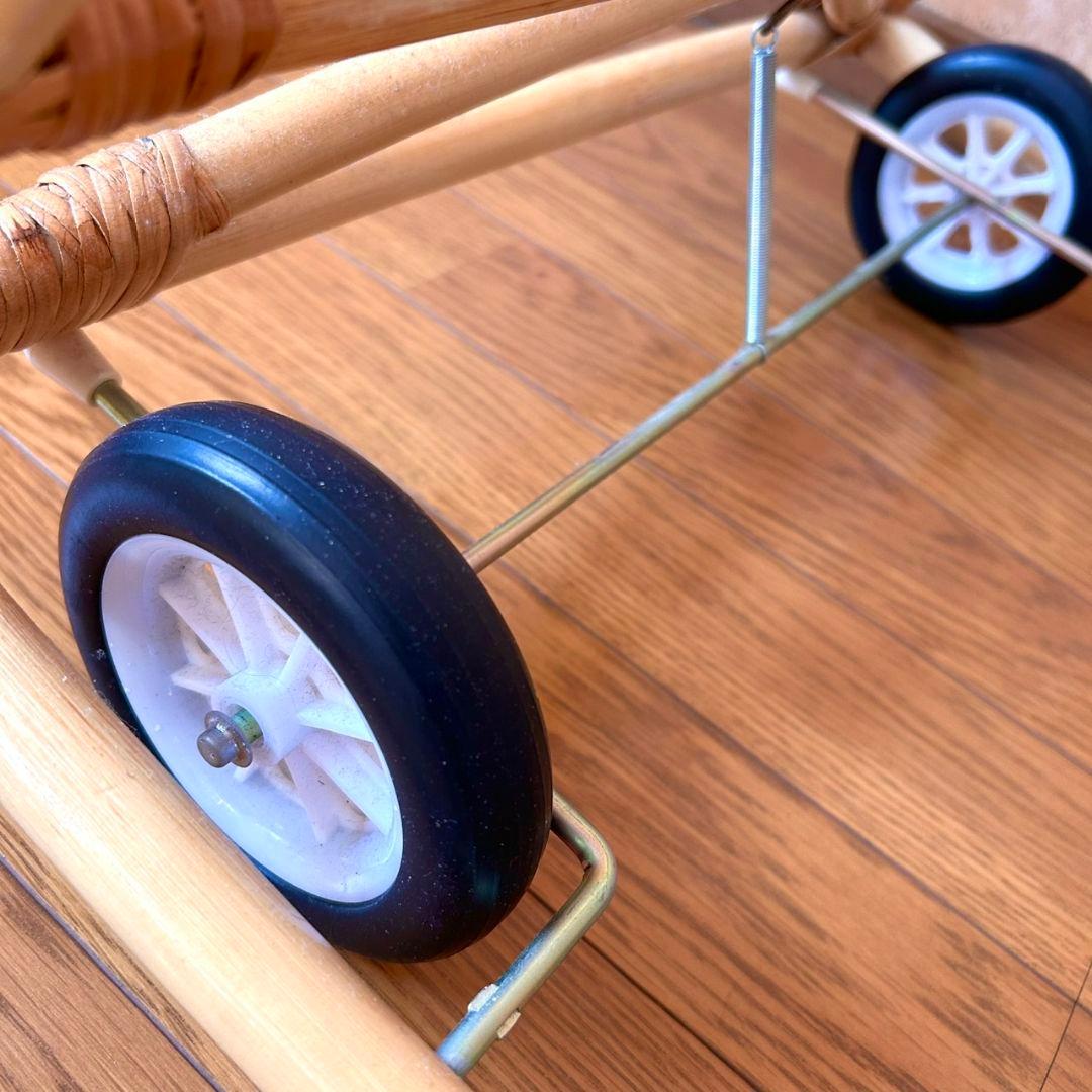 美品★藤のゆりかご　ラタン★インテリアや店舗のディスプレイにも