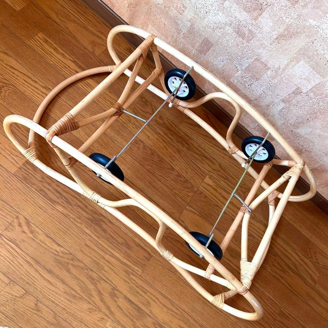 美品★藤のゆりかご　ラタン★インテリアや店舗のディスプレイにも