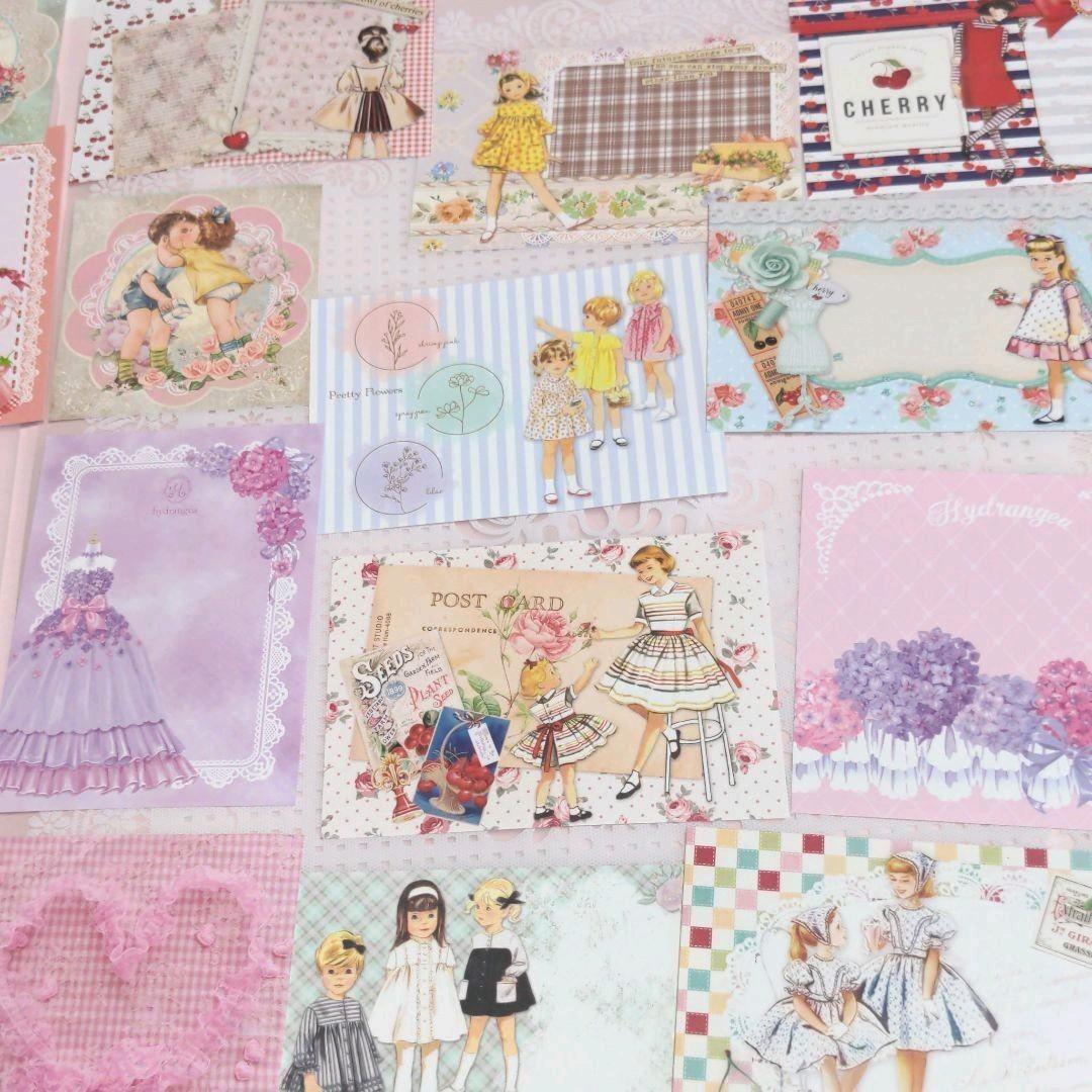 ユミ様ご確認用♥セール中♥新作ガーリーレトロガール♥可愛いバラメモ♯639